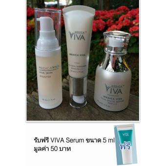 Medica VIVA Set White Serum ver 2.0 (30 ml)+ Total SunScreen SPF50+ PA++++ (30 ml) + Skin Booster (30 ml) เมดิก้า วิว่า เซรั่ม + กันแดด + สกินบูสเตอร์(ครีมชุ่มชื้นวิว่า) Medica VIVA Set White Serum ver 2.0 (30 ml)+ Total SunScreen SPF50+ PA++++ (30 ml) + Skin Booster (30 ml) เมดิก้า วิว่า เซรั่ม + กันแดด + สกินบูสเตอร์(ครีมชุ่มชื้นวิว่า)