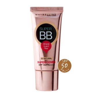 เมย์เบลลีน นิวยอร์ก ซุปเปอร์ คัพเวอร์ บีบี เอสพีเอฟ 50 พีเอ++++ 01 NATURAL 30 มล. MAYBELLINE NEW YORK SUPER COVER BB MINERAL GUARD FILTER SPF 50 PA++++ 01 NATURAL 30 ml เมย์เบลลีน นิวยอร์ก ซุปเปอร์ คัพเวอร์ บีบี เอสพีเอฟ 50 พีเอ++++ 01 NATURAL 30 มล. MAYBELLINE NEW YORK SUPER COVER BB MINERAL GUARD FILTER SPF 50 PA++++ 01 NATURAL 30 ml