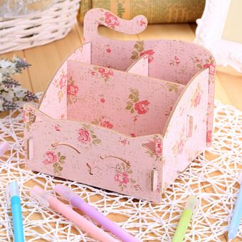 DIY Wooden Cosmetic Box (WD02 สีลายดอกไม้) กล่องเก็บเครื่องสำอาง เครื่องประดับ DIY Wooden Cosmetic Box (WD02 สีลายดอกไม้) กล่องเก็บเครื่องสำอาง เครื่องประดับ