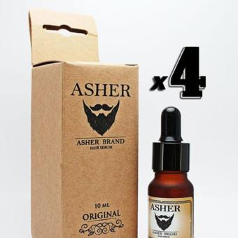 Asher Hair Serum Original 4 ขวด น้ำยาเซรั่มปลูกหนวด คิ้ว ขนตา เครา จอน เส้นผม สูตรออริจินอล Asher Hair Serum Original 4 ขวด น้ำยาเซรั่มปลูกหนวด คิ้ว ขนตา เครา จอน เส้นผม สูตรออริจินอล