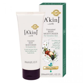 AKIN ครีมบำรุงผิวสูตรอ่อนโยน Unscented Body Moisturiser 200 ML AKIN ครีมบำรุงผิวสูตรอ่อนโยน Unscented Body Moisturiser 200 ML