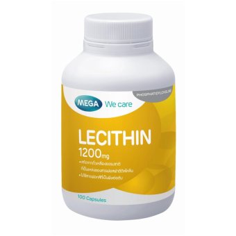 Mega We Care Lecithin 1200mg 100เม็ด สกัดจากถัวเหลืองธรรมชาติ (1ขวด) Mega We Care Lecithin 1200mg 100เม็ด สกัดจากถัวเหลืองธรรมชาติ (1ขวด)