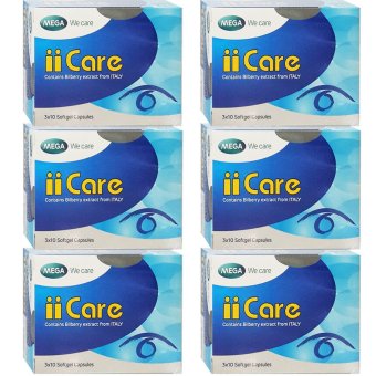 Mega We Care II Care Bilberry Extract 30เม็ด (6กล่อง) Mega We Care II Care Bilberry Extract 30เม็ด (6กล่อง)
