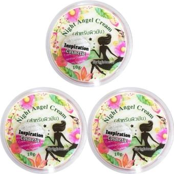 ครีมเทวดา Night Angel Cream ผิวมัน ( ขนาด 10 กรัม/กระปุก x 3 กระปุก) ครีมเทวดา Night Angel Cream ผิวมัน ( ขนาด 10 กรัม/กระปุก x 3 กระปุก)