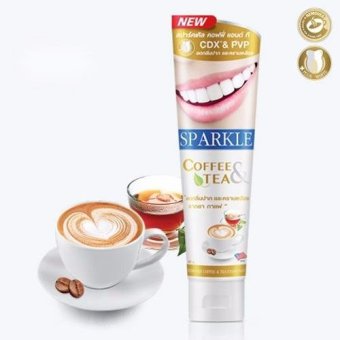 SPARKLE สปาร์คเคิล ยาสีฟันคอฟฟี่แอนด์ที 90 กรัม SPARKLE สปาร์คเคิล ยาสีฟันคอฟฟี่แอนด์ที 90 กรัม