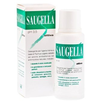 Saugella Attiva 250 ml สูตรสีเขียว ปกป้องเป็น 2 เท่า Saugella Attiva 250 ml สูตรสีเขียว ปกป้องเป็น 2 เท่า