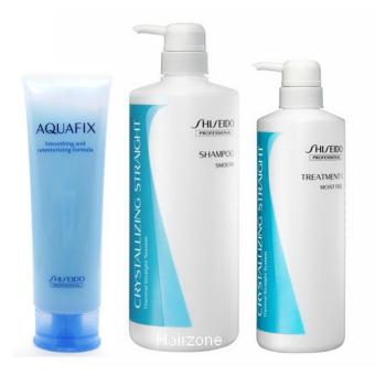 Shiseido Crystralizing Straight set with Aquafix ชุดบำรุงเส้นผมเส้นเล็กที่ผ่านการยืดมา จัดเซต 3 ชิ้น Shiseido Crystralizing Straight set with Aquafix ชุดบำรุงเส้นผมเส้นเล็กที่ผ่านการยืดมา จัดเซต 3 ชิ้น