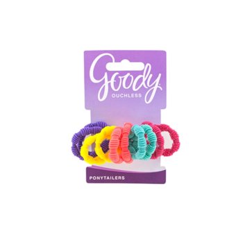 Goody ยางรัดผม Girls Ribbed Ponytailers 10 ชิ้น Goody ยางรัดผม Girls Ribbed Ponytailers 10 ชิ้น
