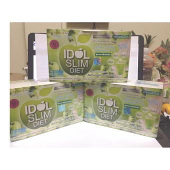 IDOL SLIM DIET ไอดอล สลิม ไดเอ็ท สูตร green apple (10ซอง x3 กล่อง) IDOL SLIM DIET ไอดอล สลิม ไดเอ็ท สูตร green apple (10ซอง x3 กล่อง)