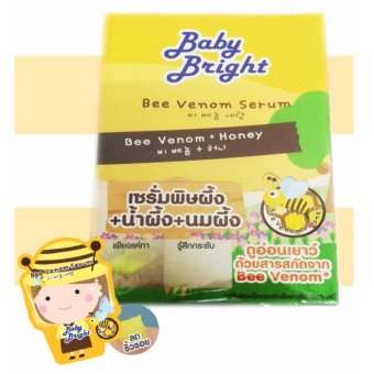 Baby Bright Bee Venom Serum 6g เซรั่มพิษผึ้ง+น้ำผึ้ง+นมผึ้ง ( 1กล่อง 12 ซอง) Baby Bright Bee Venom Serum 6g เซรั่มพิษผึ้ง+น้ำผึ้ง+นมผึ้ง ( 1กล่อง 12 ซอง)