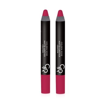 GOLDEN ROSE Matte Lipstick Crayon 3.5g #16 ลิปสติกเนื้อแมตต์ในรูปแบบดินสอ พิกเม้นต์แน่นปิดสีปากแนบสนิท ( 2 ชิ้น ) GOLDEN ROSE Matte Lipstick Crayon 3.5g #16 ลิปสติกเนื้อแมตต์ในรูปแบบดินสอ พิกเม้นต์แน่นปิดสีปากแนบสนิท ( 2 ชิ้น )