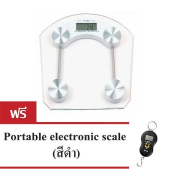 iBettalet เครื่องชั่งน้ำหนักดิจิตอล กระจกใสสี่เหลี่ยม รุ่น QF-2003B (White) แถมฟรี portable electric scale Black iBettalet เครื่องชั่งน้ำหนักดิจิตอล กระจกใสสี่เหลี่ยม รุ่น QF-2003B (White) แถมฟรี portable electric scale Black