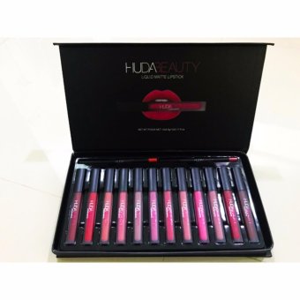 Huda Beauty Liquid Matte Lipstick Set 12 PCS + Lip Liner ลิปจิ้มจุ่ม 12 แท่ง + ดินสอเขียนปาก Huda Beauty Liquid Matte Lipstick Set 12 PCS + Lip Liner ลิปจิ้มจุ่ม 12 แท่ง + ดินสอเขียนปาก