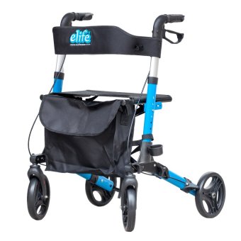 Elife รถเข็นช่วยเดิน Rollator 3in1 เดิน/นั่ง/ใส่ของ นน.เบาพิเศษ พับง่าย Elife รถเข็นช่วยเดิน Rollator 3in1 เดิน/นั่ง/ใส่ของ นน.เบาพิเศษ พับง่าย