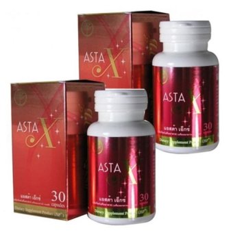 Asta X ผลิตภัณฑ์เสริมอาหารบำรุงร่างกายจากสาหร่ายแดง 30 แคปซูล (2 กล่อง) Asta X ผลิตภัณฑ์เสริมอาหารบำรุงร่างกายจากสาหร่ายแดง 30 แคปซูล (2 กล่อง)