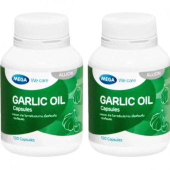 Mega Garlic Oil เมก้า น้ำมันกระเทียม 100 Capsule x 2 Bottle Mega Garlic Oil เมก้า น้ำมันกระเทียม 100 Capsule x 2 Bottle