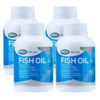 Mega Fish Oil เมก้า น้ำมันปลา 1000 mg 100 Capsule x 4 Bottle Mega Fish Oil เมก้า น้ำมันปลา 1000 mg 100 Capsule x 4 Bottle