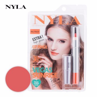 ลิปสติก NYLA Lip Crayon Pencil สี Shy Peach ลิปสติก NYLA Lip Crayon Pencil สี Shy Peach