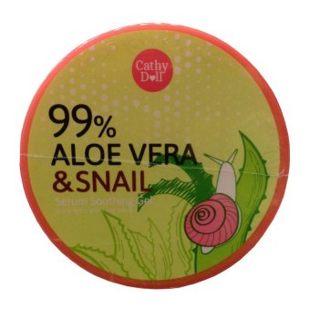 Cathy Doll Aloe Vera & Snail Serum Soothing Gelอโลสเนล เจลว่านหอย ตบสยบทุกปัญหาผิว300g (1กระปุก) Cathy Doll Aloe Vera & Snail Serum Soothing Gelอโลสเนล เจลว่านหอย ตบสยบทุกปัญหาผิว300g (1กระปุก)