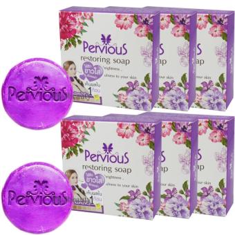 Pervious Restoring Soap เพอร์เวียส สบู่กู้หนังหน้าคืน ไร้สิว ขาวใส100gX6 Pervious Restoring Soap เพอร์เวียส สบู่กู้หนังหน้าคืน ไร้สิว ขาวใส100gX6