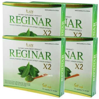 Reginar รีจิน่า Setup ผลิตภัณฑ์อาหารเสริม ลดน้ำหนัก จำนวน 4 กล่อง (กล่องละ 10 แคปซูล) Reginar รีจิน่า Setup ผลิตภัณฑ์อาหารเสริม ลดน้ำหนัก จำนวน 4 กล่อง (กล่องละ 10 แคปซูล)