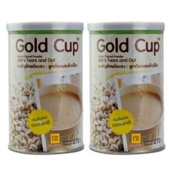 Gold Cup Instant Cereal and Oat ผงธัญพืชพร้อมชงสูตรลูกเดือยผสมข้าวโอ๊ด 270 กรัม 2 กระป๋อง Gold Cup Instant Cereal and Oat ผงธัญพืชพร้อมชงสูตรลูกเดือยผสมข้าวโอ๊ด 270 กรัม 2 กระป๋อง