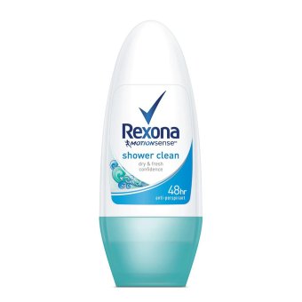 REXONA เรโซน่า โรลออนชาวเวอร์คลีน สีเขียวฟ้า 40 มล. REXONA เรโซน่า โรลออนชาวเวอร์คลีน สีเขียวฟ้า 40 มล.