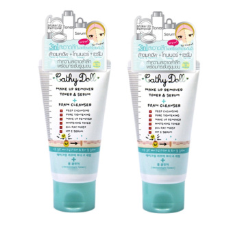 Cathy Doll Make Up Remover Toner & Serum Foam Cleanser 100ml. Cathy Doll 2 ชิ้น โฟมล้างหน้า ล้างเครื่องสำอาง สูตรทำความสะอาดอย่างล้ำลึก Cathy Doll Make Up Remover Toner & Serum Foam Cleanser 100ml. Cathy Doll 2 ชิ้น โฟมล้างหน้า ล้างเครื่องสำอาง สูตรทำความสะอาดอย่างล้ำลึก