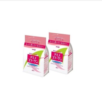 Meiji Amino Collagen 5000mg. แบบรีฟิล สำหรับ 30 วัน (2 ถุง x 214g.) Meiji Amino Collagen 5000mg. แบบรีฟิล สำหรับ 30 วัน (2 ถุง x 214g.)