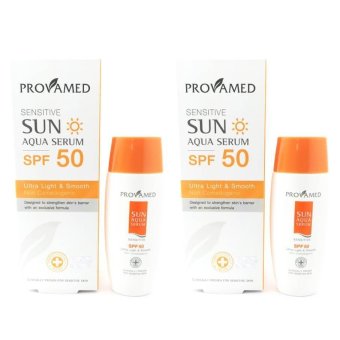 Provamed Sensitive Sun Aqua Serum SPF50 (40 ml) x 2 กล่อง Provamed Sensitive Sun Aqua Serum SPF50 (40 ml) x 2 กล่อง