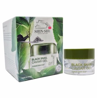 SHIN-SHU Black Snail Caviar Gel 10g. ครีมเจลสเต็มเซลล์ไข่หอยทากดำ SHIN-SHU Black Snail Caviar Gel 10g. ครีมเจลสเต็มเซลล์ไข่หอยทากดำ