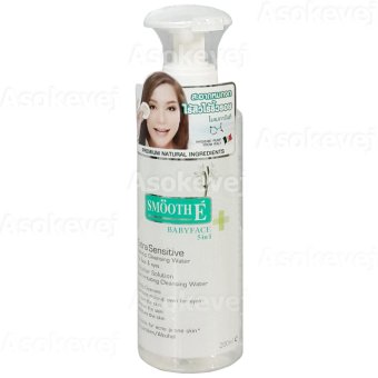 SMOOTH E EXTRA SENSITIVE MAKEUP CLEANSING WATER 200ML สมูทอี เอ็กซ์ตร้า เซนซิทีฟ เเมคอัพคลีนซิ่งวอเทอร์ ทำความสะอาดล้ำลึก SMOOTH E EXTRA SENSITIVE MAKEUP CLEANSING WATER 200ML สมูทอี เอ็กซ์ตร้า เซนซิทีฟ เเมคอัพคลีนซิ่งวอเทอร์ ทำความสะอาดล้ำลึก