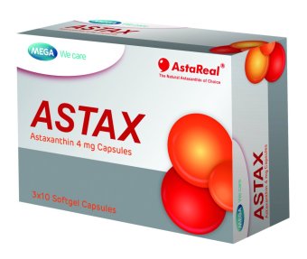 Mega we care Astax Astaxanthin 4mg บำรุงผิวลดริ้วรอย30เม็ด 1กล่อง Mega we care Astax Astaxanthin 4mg บำรุงผิวลดริ้วรอย30เม็ด 1กล่อง