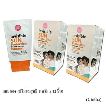 Cathy Doll Invisible Sun Protection SPF 33 PA+++ แบบซอง (ปริมาณสุทธิ 5 กรัม x 12 ชิ้น) 2 กล่อง Cathy Doll Invisible Sun Protection SPF 33 PA+++ แบบซอง (ปริมาณสุทธิ 5 กรัม x 12 ชิ้น) 2 กล่อง