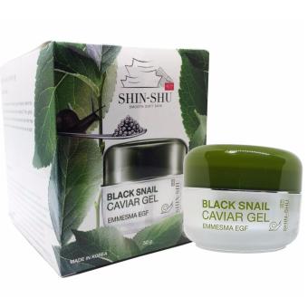 SHIN-SHU Black Snail Caviar Gel 50g. ครีมเจลสเต็มเซลล์ไข่หอยทากดำ SHIN-SHU Black Snail Caviar Gel 50g. ครีมเจลสเต็มเซลล์ไข่หอยทากดำ