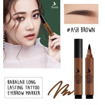Babalah Long Lasting Tattoo Eyebrow Marker บาบาร่า ปากกาเมจิกสักคิ้ว คิ้วสวย ชัด เป๊ะ ติดแน่น ทนนาน 5-7 วัน กันน้ำ กันเหงื่อ #สี ASH Brown (น้ำตาลเข้ม) 1 แท่ง Babalah Long Lasting Tattoo Eyebrow Marker บาบาร่า ปากกาเมจิกสักคิ้ว คิ้วสวย ชัด เป๊ะ ติดแน่น ทนนาน 5-7 วัน กันน้ำ กันเหงื่อ #สี ASH Brown (น้ำตาลเข้ม) 1 แท่ง