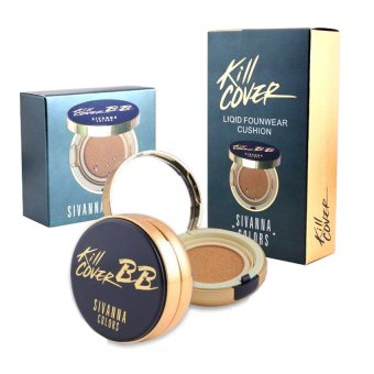 Sivanna บีบี แป้งน้ำแร่ BB Kill Cover Liqid Founwear Cushion+ รีฟิลในกล่อง no.20 สำหรับผิวสองสี Sivanna บีบี แป้งน้ำแร่ BB Kill Cover Liqid Founwear Cushion+ รีฟิลในกล่อง no.20 สำหรับผิวสองสี