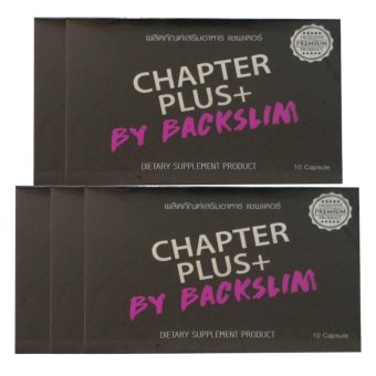 Chapter Plus+ by Back Slim สูตรลดน้ำหนักที่ดีที่สุด (5 กล่อง) Chapter Plus+ by Back Slim สูตรลดน้ำหนักที่ดีที่สุด (5 กล่อง)