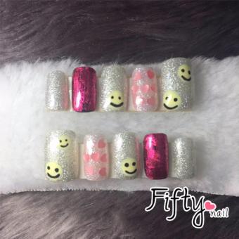 FIFTY NAIL เล็บปลอมสำเร็จรูป งานเจล (สีชมพู) FIFTY NAIL เล็บปลอมสำเร็จรูป งานเจล (สีชมพู)
