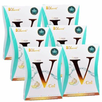 Chame' V Col Detox อาหารเสริมดีท็อกซ์ บรรจุ 7 ซอง/กล่อง (6 กล่อง) Chame' V Col Detox อาหารเสริมดีท็อกซ์ บรรจุ 7 ซอง/กล่อง (6 กล่อง)