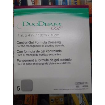 DuoDerm CGF แผ่นแปะแผลกดทับอย่างหนา 10x10 ซม. (4x4 นิ้ว) 5 แผ่น DuoDerm CGF แผ่นแปะแผลกดทับอย่างหนา 10x10 ซม. (4x4 นิ้ว) 5 แผ่น