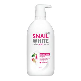 Snail White Cream Body Wash 500ml. Natural White Caviar Lime ครีมอาบน้ำ สูตรฟื้นบำรุงผิวขาวกระจ่างใส Snail White Cream Body Wash 500ml. Natural White Caviar Lime ครีมอาบน้ำ สูตรฟื้นบำรุงผิวขาวกระจ่างใส