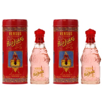Versace Red Jeans For Women EDT 75ml. (2 ขวด) Versace Red Jeans For Women EDT 75ml. (2 ขวด)
