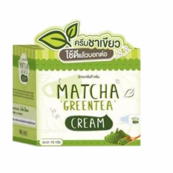 Matcha Greentea Cream มัทฉะกรีนที ครีม ครีมชาเขียว หน้าขาวใส ห่างไกลสิว สุดยอดแห่งการบำรุงผิวหน้า อย่างล้ำลึก ขนาด 10 กรัม (1 กล่อง) Matcha Greentea Cream มัทฉะกรีนที ครีม ครีมชาเขียว หน้าขาวใส ห่างไกลสิว สุดยอดแห่งการบำรุงผิวหน้า อย่างล้ำลึก ขนาด 10 กรัม (1 กล่อง)