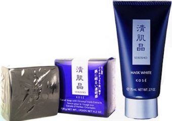 Kose Seikisho Mask & Soap หน้าใส ไร้สิว (แพ็คคู่) Kose Seikisho Mask & Soap หน้าใส ไร้สิว (แพ็คคู่)