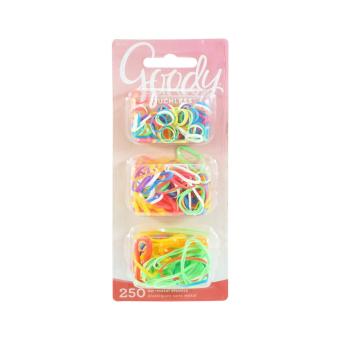 Goody ยางรัดผม Girls Ouchless Multisize Polyband Elastics 250 ชิ้น Goody ยางรัดผม Girls Ouchless Multisize Polyband Elastics 250 ชิ้น