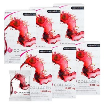 Donut Collagen 10000 mg. Cherry โดนัท คอลลาเจน กลิ่นเชอร์รี่ (10 ซอง x 6 กล่อง) Donut Collagen 10000 mg. Cherry โดนัท คอลลาเจน กลิ่นเชอร์รี่ (10 ซอง x 6 กล่อง)