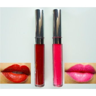 AKI Matte Liquid Lipstick ลิปสติกเนื้อแมท แพ็ค 2 แท่ง 2 สี เม็ดสีชัด ทาง่าย ไม่ตกร่อง # 08 AKI Matte Liquid Lipstick ลิปสติกเนื้อแมท แพ็ค 2 แท่ง 2 สี เม็ดสีชัด ทาง่าย ไม่ตกร่อง # 08
