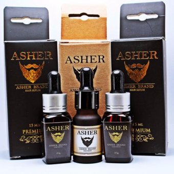 Asher Hair Serum Original & Premium น้ำยาเซรั่มปลูกหนวด คิ้ว ขนตา เครา จอน เส้นผม ชุดสุดคุ้ม (ออริจินอล1ขวด+พรีเมี่ยม2ขวด) Asher Hair Serum Original & Premium น้ำยาเซรั่มปลูกหนวด คิ้ว ขนตา เครา จอน เส้นผม ชุดสุดคุ้ม (ออริจินอล1ขวด+พรีเมี่ยม2ขวด)