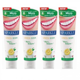 Sparkle ยาสีฟันสปาร์คเคิล Double White สูตร Lemon Soda ขนาด 100 กรัม (แพ็ค 4 หลอด) Sparkle ยาสีฟันสปาร์คเคิล Double White สูตร Lemon Soda ขนาด 100 กรัม (แพ็ค 4 หลอด)